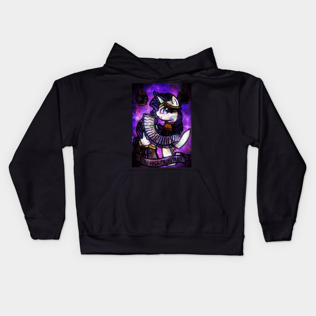 MLP Arcana | The High Priestess Kids Hoodie by ScribbleSketchScoo